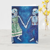 Dag van de dood kaart (Gele Bloem)