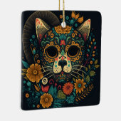 Dag van de Dood Kat-versiering Keramisch Ornament (Rechts)