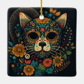 Dag van de Dood Kat-versiering Keramisch Ornament (Achterkant)