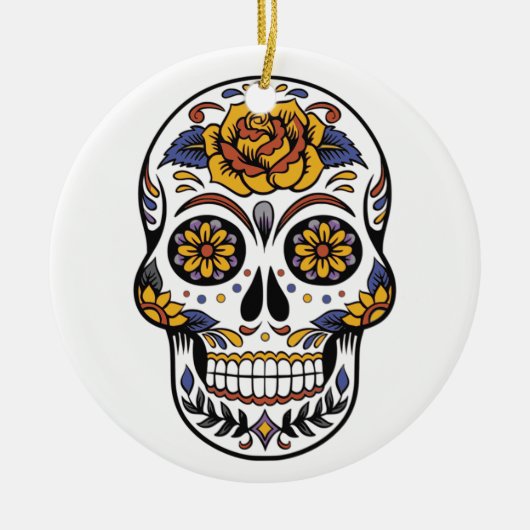 Dag van de dood keramisch ornament (Voorkant)