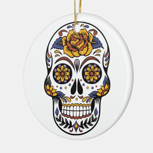 Dag van de dood keramisch ornament (Links)