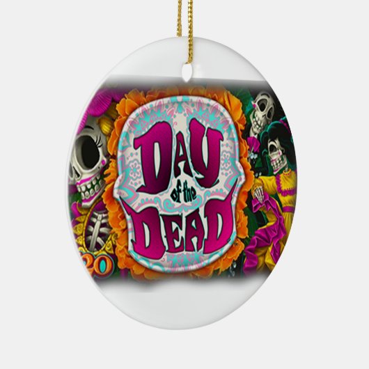 Dag van de dood keramisch ornament (Rechts)