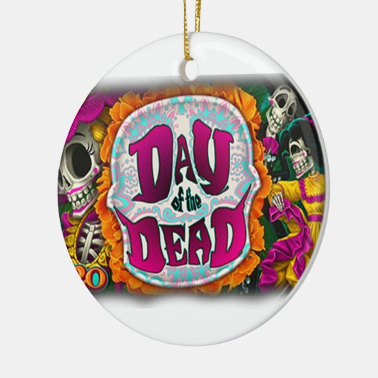 Dag van de dood keramisch ornament (Links)