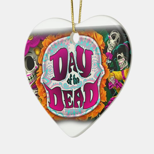 Dag van de dood keramisch ornament (Links)