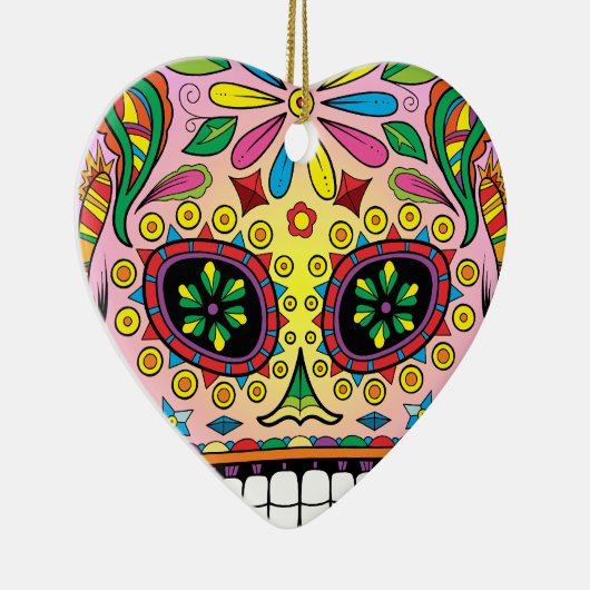 Dag van de dood keramisch ornament (Rechts)