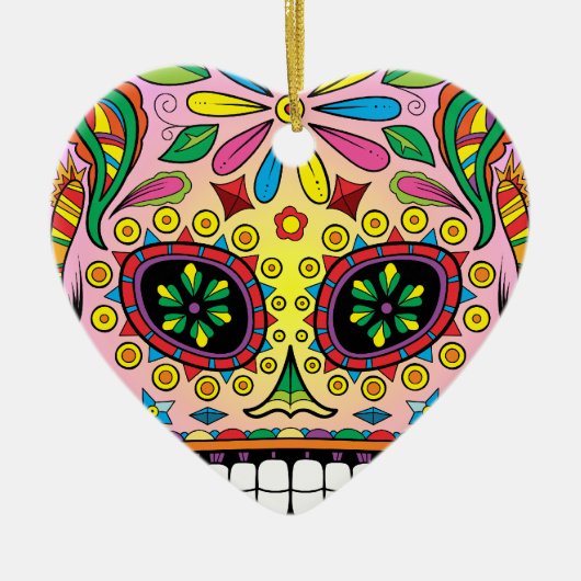 Dag van de dood keramisch ornament (Voorkant)