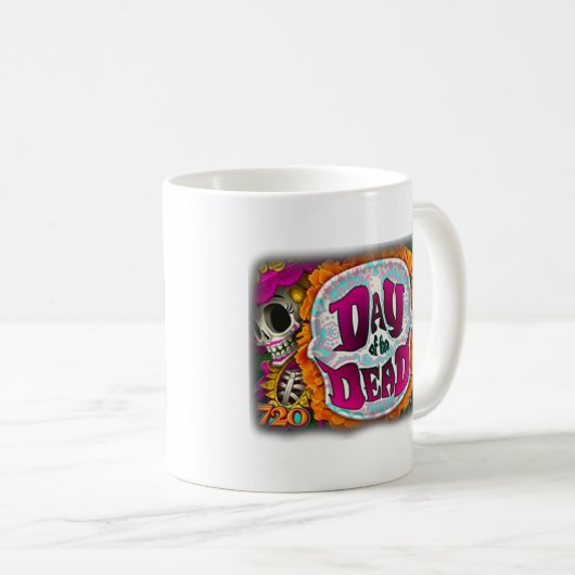 Dag van de dood koffiemok (Voorkant rechts)