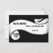 Dag van de dood met Paars Roos Kaart (Achterkant)