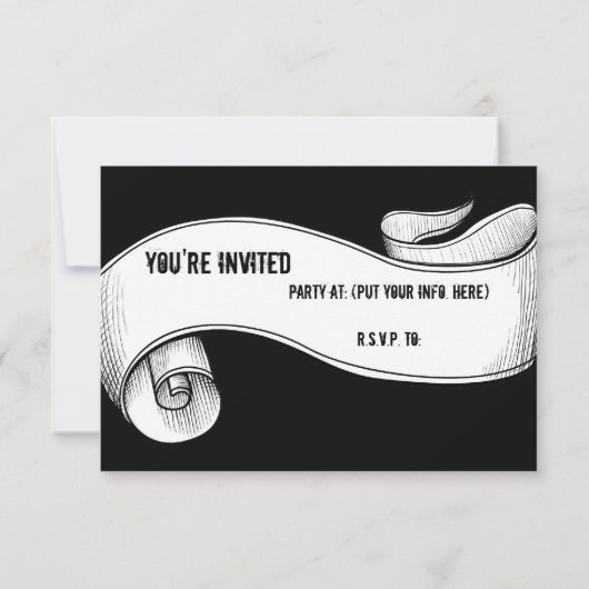 Dag van de dood met Paars Roos Kaart (Achterkant)