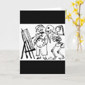 Dag van de dood, Mexico. Circa 1951 Kaart (Gele Bloem)