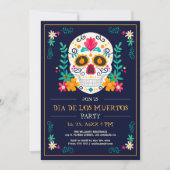 Dag van de dood nodigt Dia de Los Muertos uit Kaart (Voorkant)