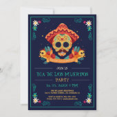 Dag van de dood nodigt Dia de Los Muertos uit Kaart (Voorkant)