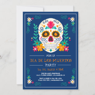 Dag van de dood nodigt Dia de Los Muertos uit tot  Kaart