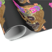 Dag van de dood of Halloween Cadeaupapier (Rol Hoek)