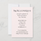 Dag van de dood of het Catrina-feest van de Hallow Kaart (Achterkant)