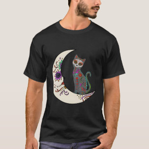 Dag van de dood op de Mexicaanse kat T-shirt