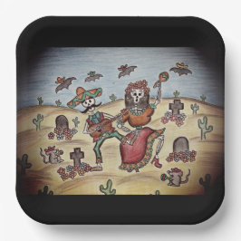 Dag van de dood papieren bordje