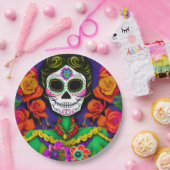 Dag van de dood papieren bordje (Feest)