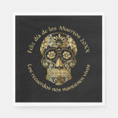 Dag van de dood - Pas Naam en Bericht aan toevoege Servet (Voorkant)