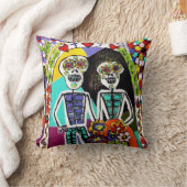 Dag van de dood - Pillow Mexican Couple Kussen (Deken)