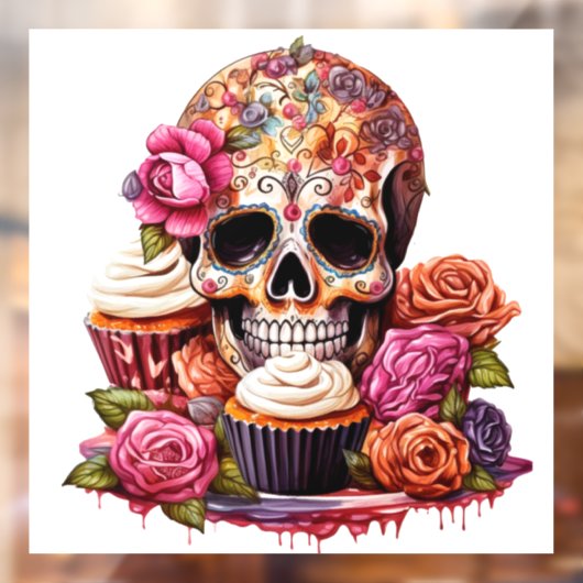 Dag van de dood raamsticker (Vel 2)