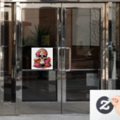 Dag van de dood raamsticker (Kantoordeur)