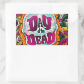 Dag van de dood rechthoekige sticker (Tas)
