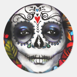Dag van de dood ronde sticker