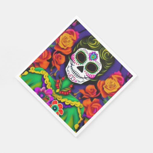 Dag van de dood servet (Hoek)