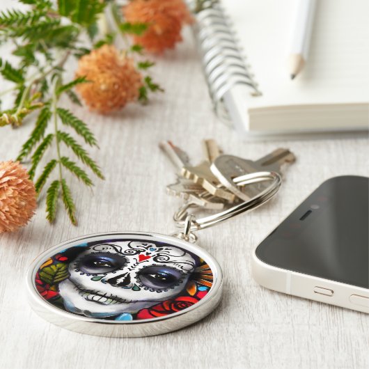 Dag van de dood sleutelhanger (Zijkant)