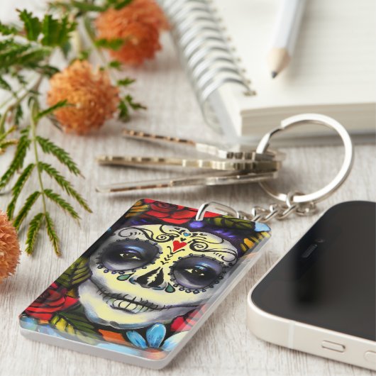 Dag van de dood sleutelhanger (Voorkant Rechts)