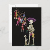 Dag van de dood: Speelgoed Peddler uit Oaxaca Briefkaart (Voorkant / Achterkant)