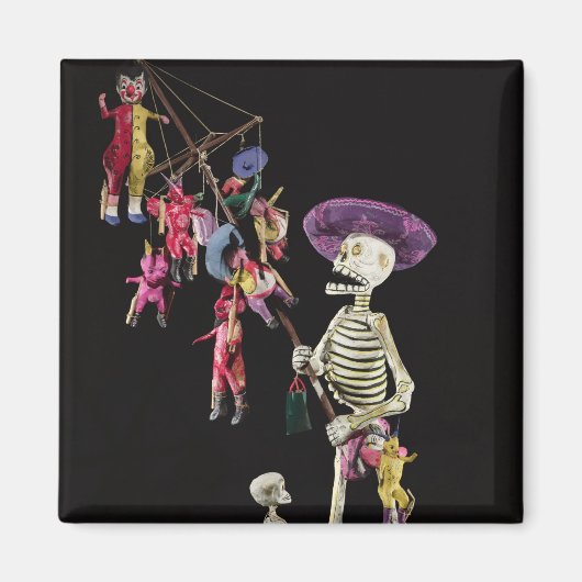 Dag van de dood: Speelgoed Peddler uit Oaxaca Magneet (Voorkant)