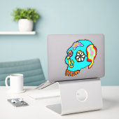 Dag van de dood sticker (Laptop op bureau)