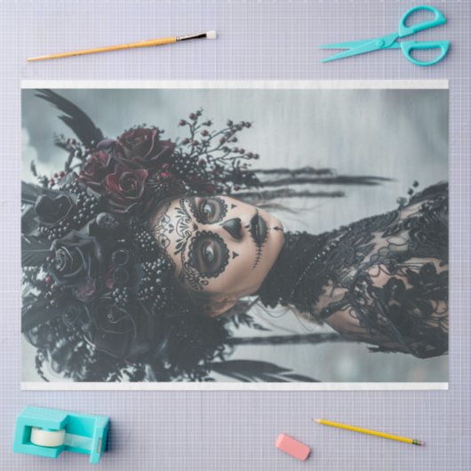 Dag van de dood tissuepapier (Craft)