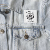 dag van de dood vierkante button 5,1 cm (In situ)