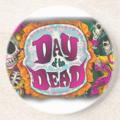 Dag van de dood zandsteen onderzetter (Voorkant)