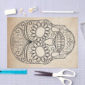 Dag van de doodgedraaide schedel tissuepapier (Craft)