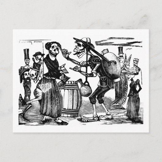 Dag van de Doodkaarten door Jose Posada Briefkaart (Voorkant)
