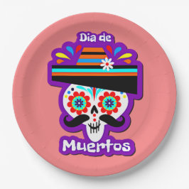 Dag van de Doodroze Dame - voor Familie Kinderen 9 Papieren Bordje