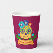 Dag van de Doodroze Dame - voor GezinsKinderen Papieren Bekers (Voorkant)