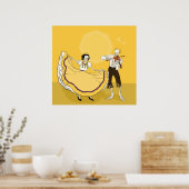 Dag van de Doodse feestdag Poster (Keuken)