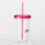 Dag van de Drink van de bruiloft - Maid of Honor T Acryl Drinkbeker (Rechts)