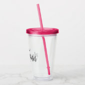 Dag van de Drink van de bruiloft - Maid of Honor T Acryl Drinkbeker (Links)