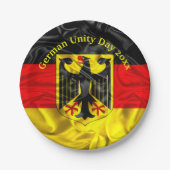 Dag van de Duitse Eenheid, Dag 7 van de Duitse Nat Papieren Bordje (Voorkant)