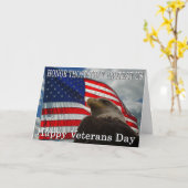 Dag van de Eagle Flag veteranen Kaart (Gele Bloem)