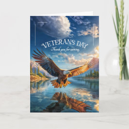 Dag van de Eagle Veterans Feestdagen Kaart