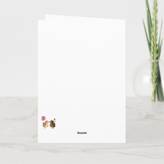 Dag van de Egel-liefde Kaart (Achterkant)