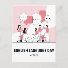 Dag van de Engelse taal Briefkaart