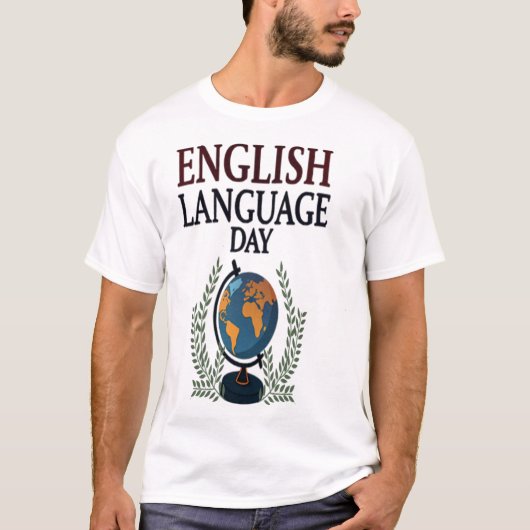 DAG VAN DE ENGELSE TAAL T-SHIRT (Voorkant)